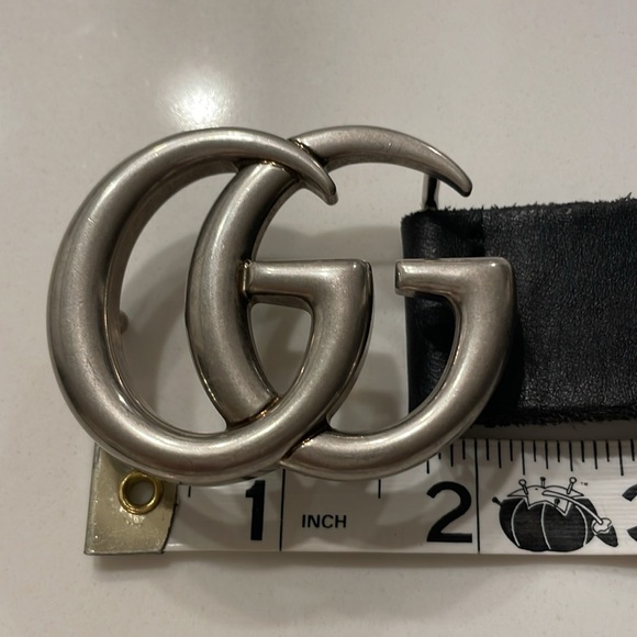 Gucci Marmont Double GG Raw Edge 414516 Belt 100/40 - Picture 4 of 7
